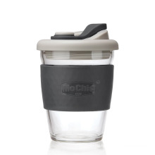 Leakproof Coffee Cup Handy Cup with Cover Glass Tea Cup Portable Office Water Cup Car Carrying Cup